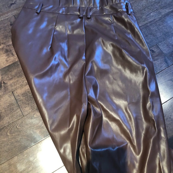 Brown leather pants - Picture 3 of 3